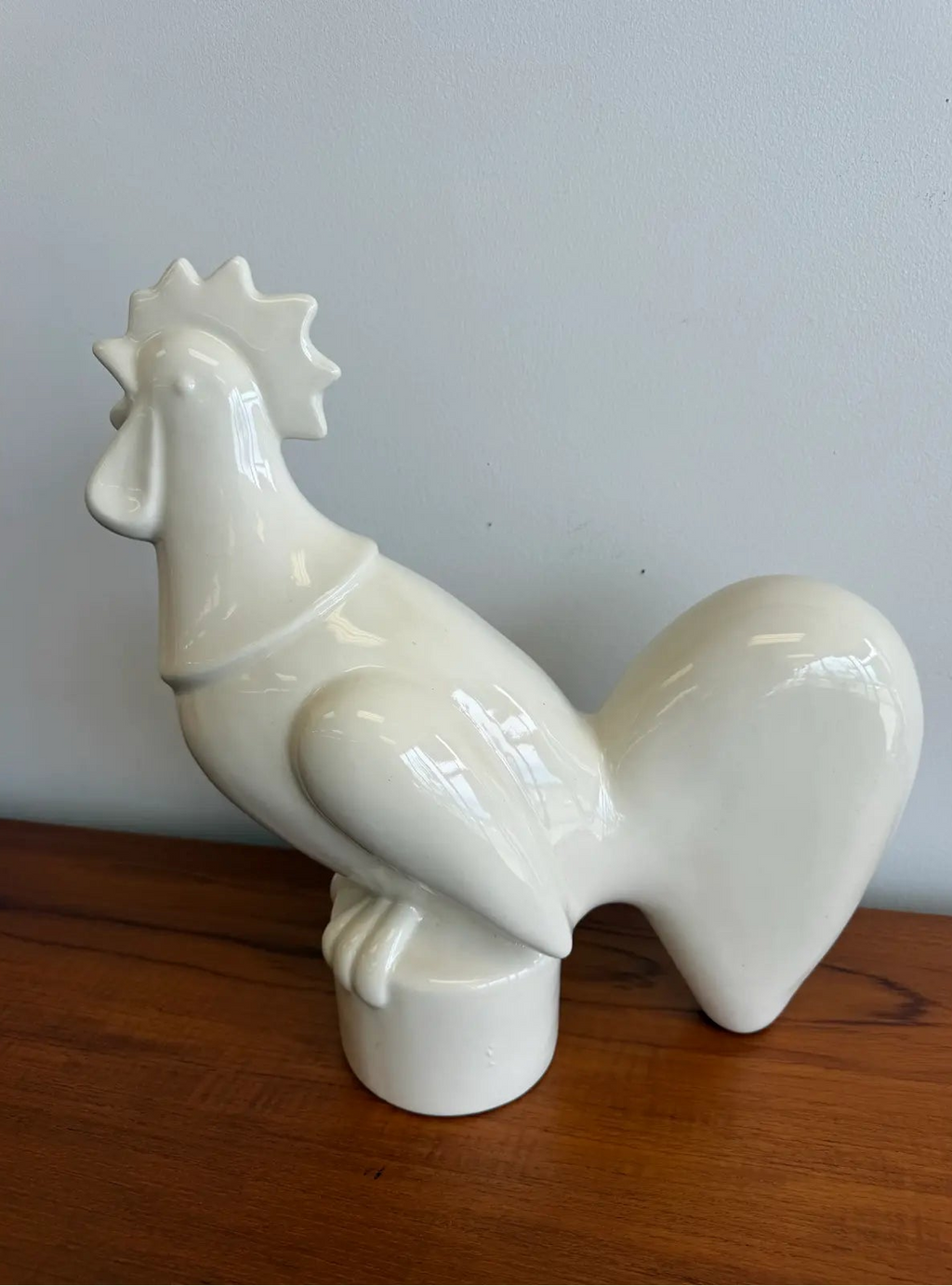 1940’s Waylande Gregory Art Deco Glazed Ceramic Rooster Sculpture