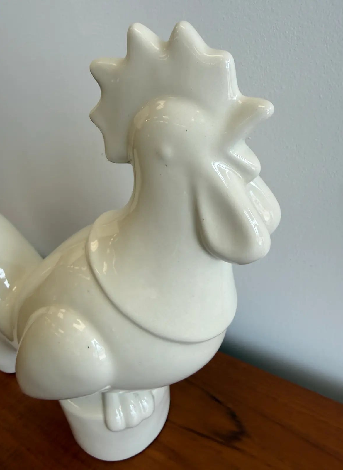 1940’s Waylande Gregory Art Deco Glazed Ceramic Rooster Sculpture
