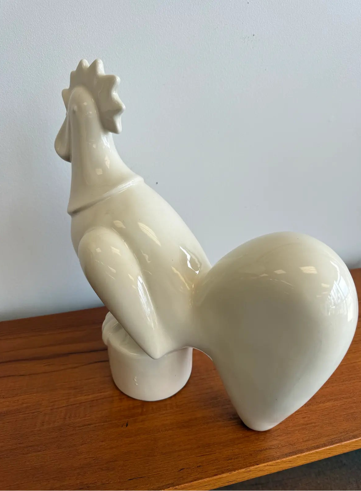 1940’s Waylande Gregory Art Deco Glazed Ceramic Rooster Sculpture