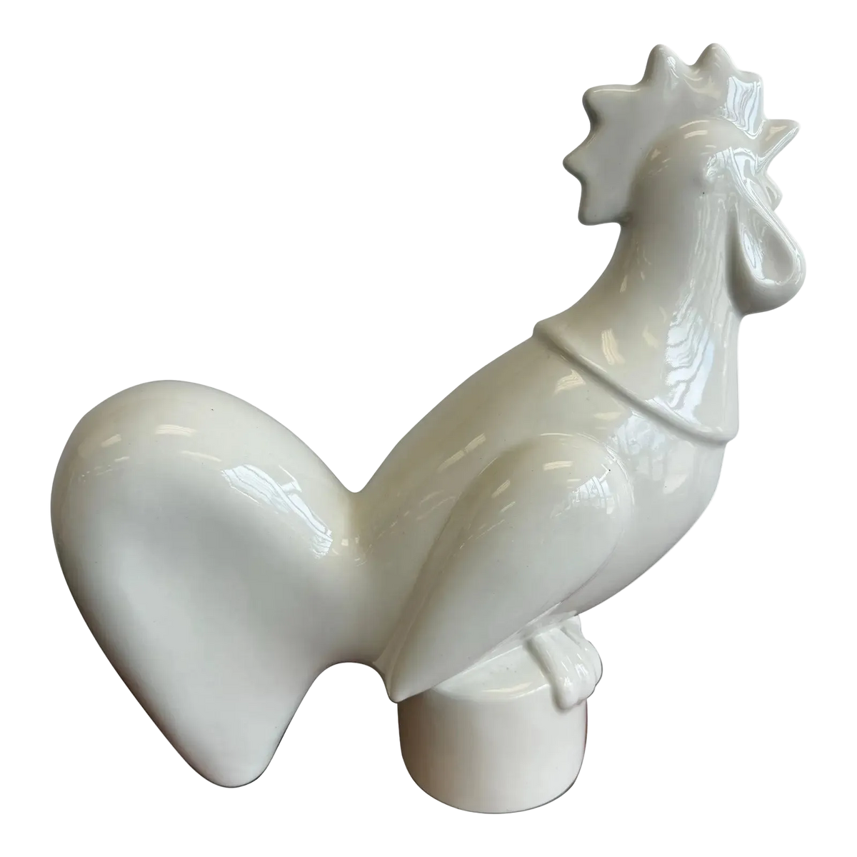 1940’s Waylande Gregory Art Deco Glazed Ceramic Rooster Sculpture