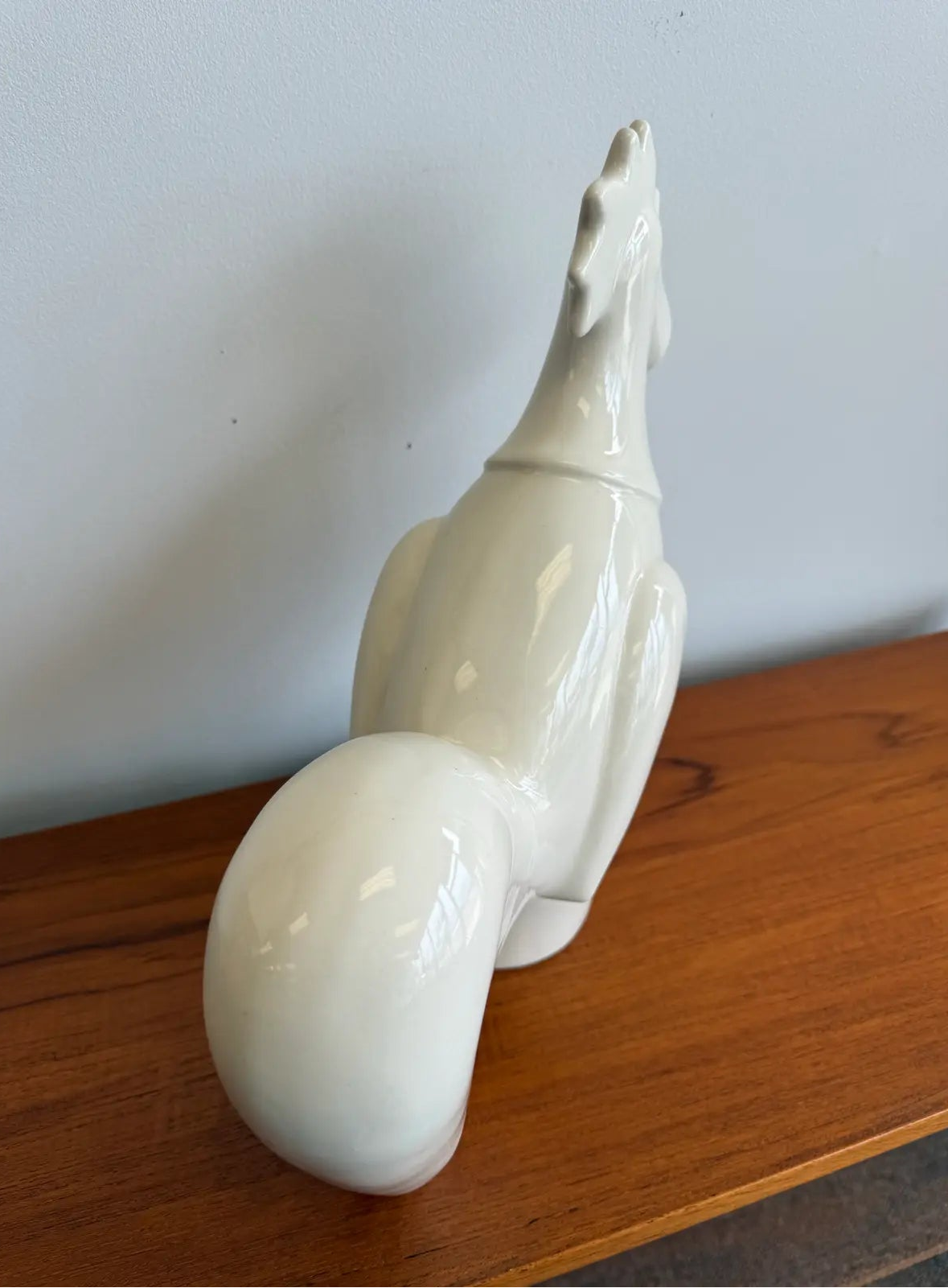 1940’s Waylande Gregory Art Deco Glazed Ceramic Rooster Sculpture