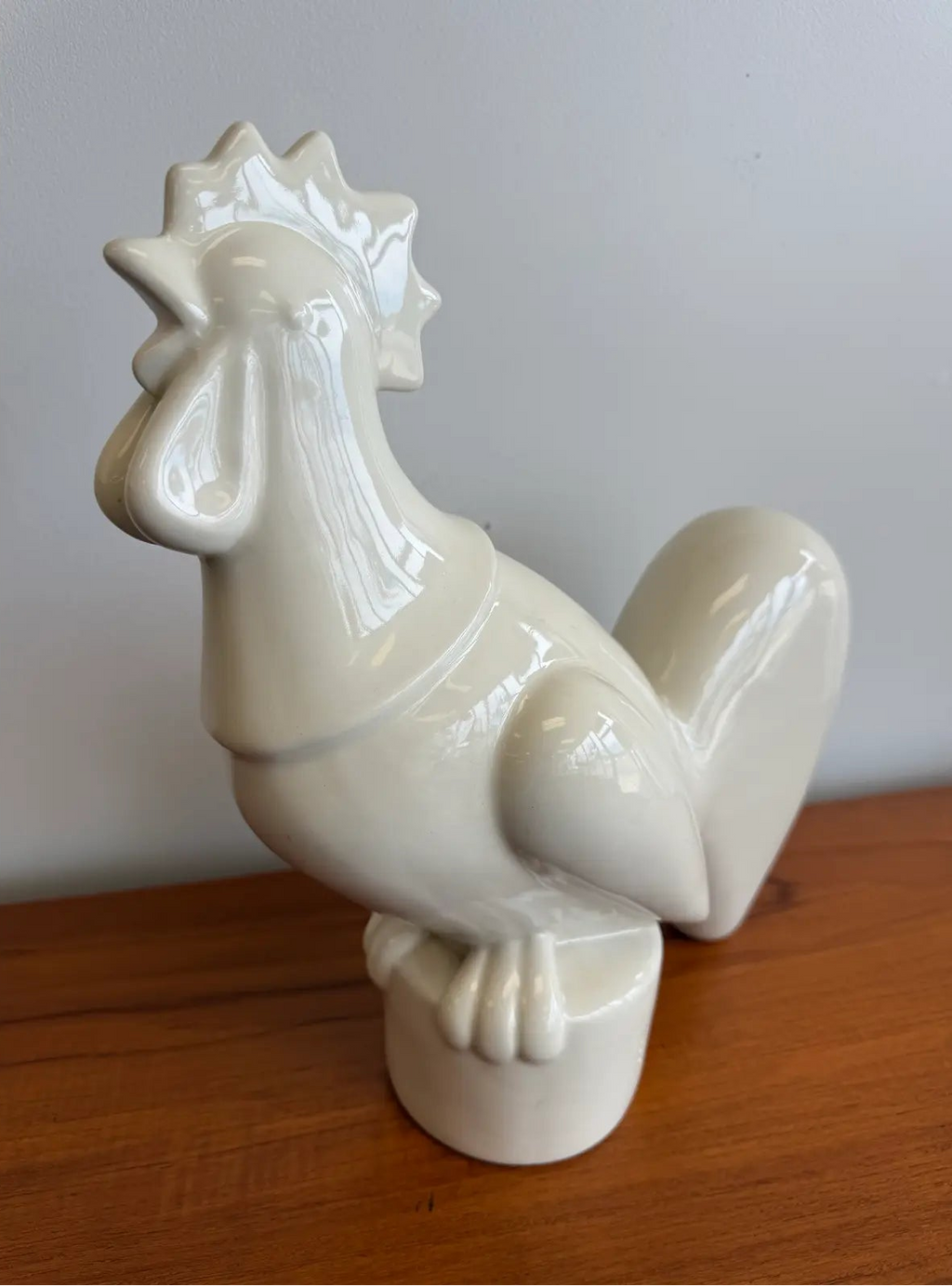 1940’s Waylande Gregory Art Deco Glazed Ceramic Rooster Sculpture