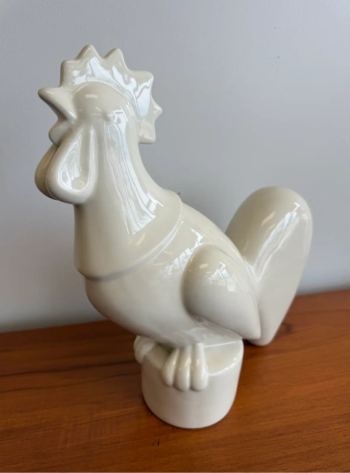 1940’s Waylande Gregory Art Deco Glazed Ceramic Rooster Sculpture