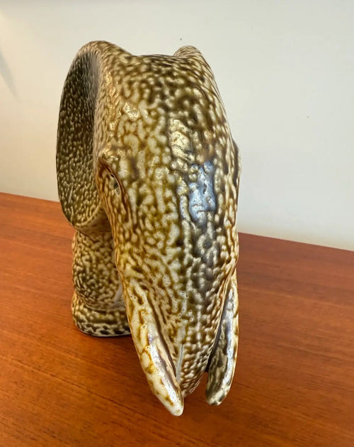 1950’s German Studio Ceramic Elephant by Elfreide Balzar-Kopp for Westwald Art Pottery