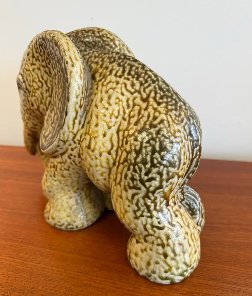 1950’s German Studio Ceramic Elephant by Elfreide Balzar-Kopp for Westwald Art Pottery