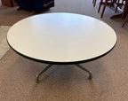 1960s Charles & Ray Eames for Herman Miller White Laminate Aluminum Base Coffee Table