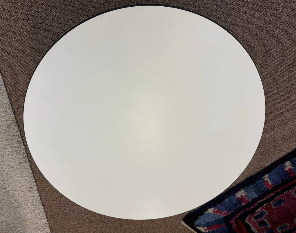 1960s Charles & Ray Eames for Herman Miller White Laminate Aluminum Base Coffee Table
