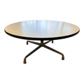 1960s Charles & Ray Eames for Herman Miller White Laminate Aluminum Base Coffee Table
