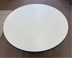 1960s Charles & Ray Eames for Herman Miller White Laminate Aluminum Base Coffee Table