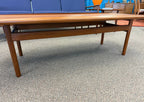 1960s Danish Teak Coffee Table Designed by Grete Jalk for Poul Jeppesen Denmark