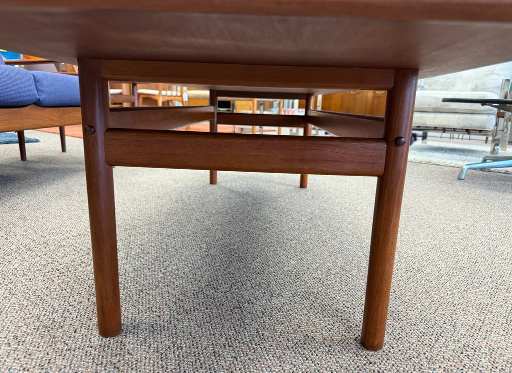 1960s Danish Teak Coffee Table Designed by Grete Jalk for Poul Jeppesen Denmark