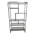1970’s Chrome and Glass Etagere Display in the Manner of Milo Baughman