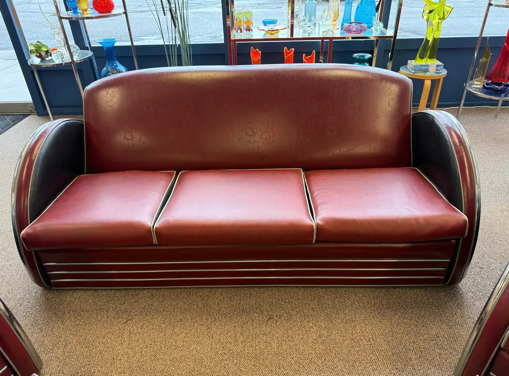 1980’s Donald Deskey Inspired Stream Line Modern Six Piece Seating Group