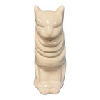 Mid Century Large Stylized Deco Ceramic Cat by Gonder Pottery
