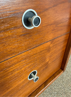 Mid Century Modern Walnut Floating Top Desk Attributed to Hooker Furniture’s Mainline Collection