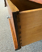 Mid Century Modern Walnut Floating Top Desk Attributed to Hooker Furniture’s Mainline Collection
