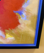 Mid Century Signed Anita Oil on Canvas Abstract Painting
