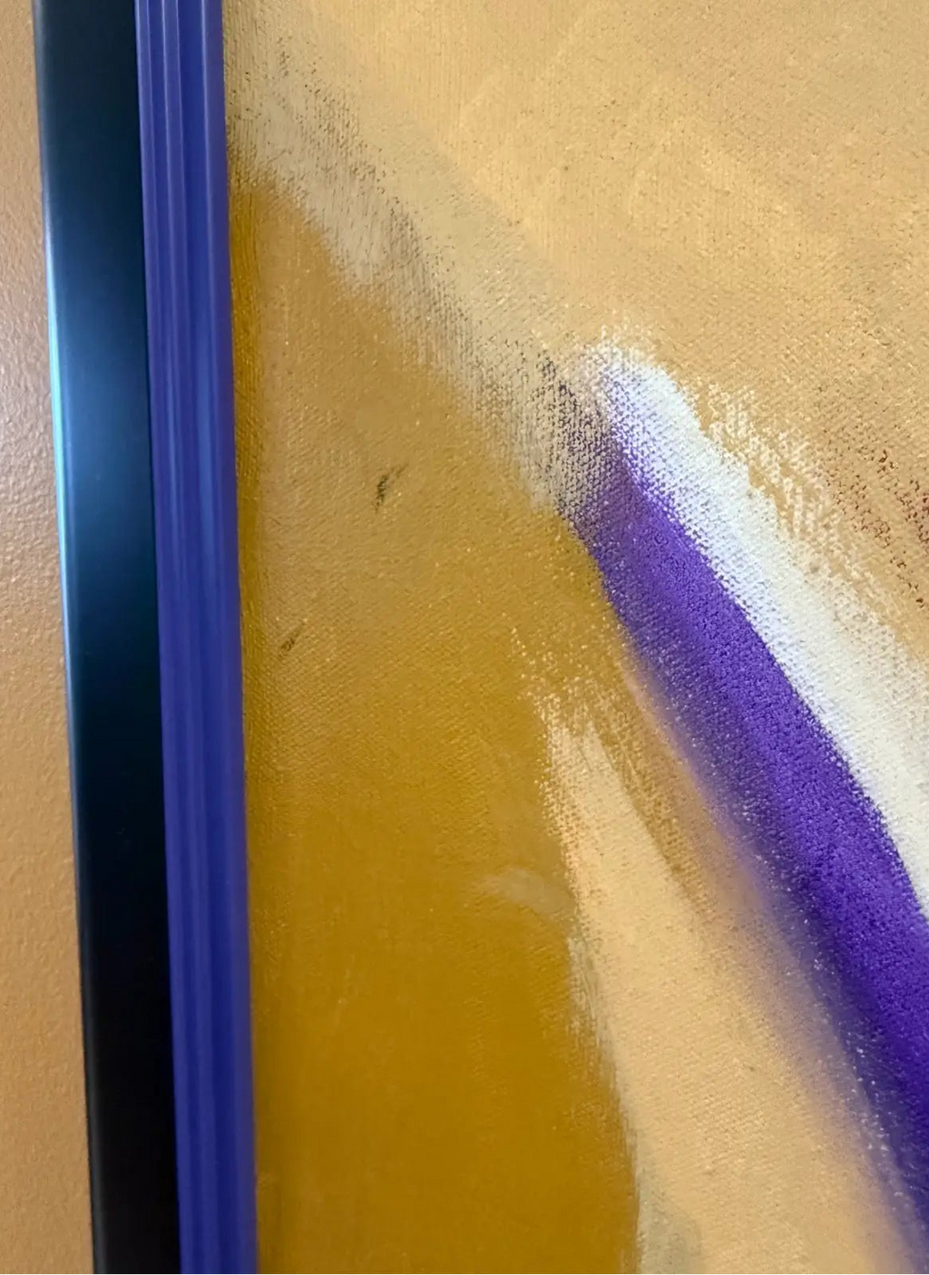 Mid Century Signed Anita Oil on Canvas Abstract Painting