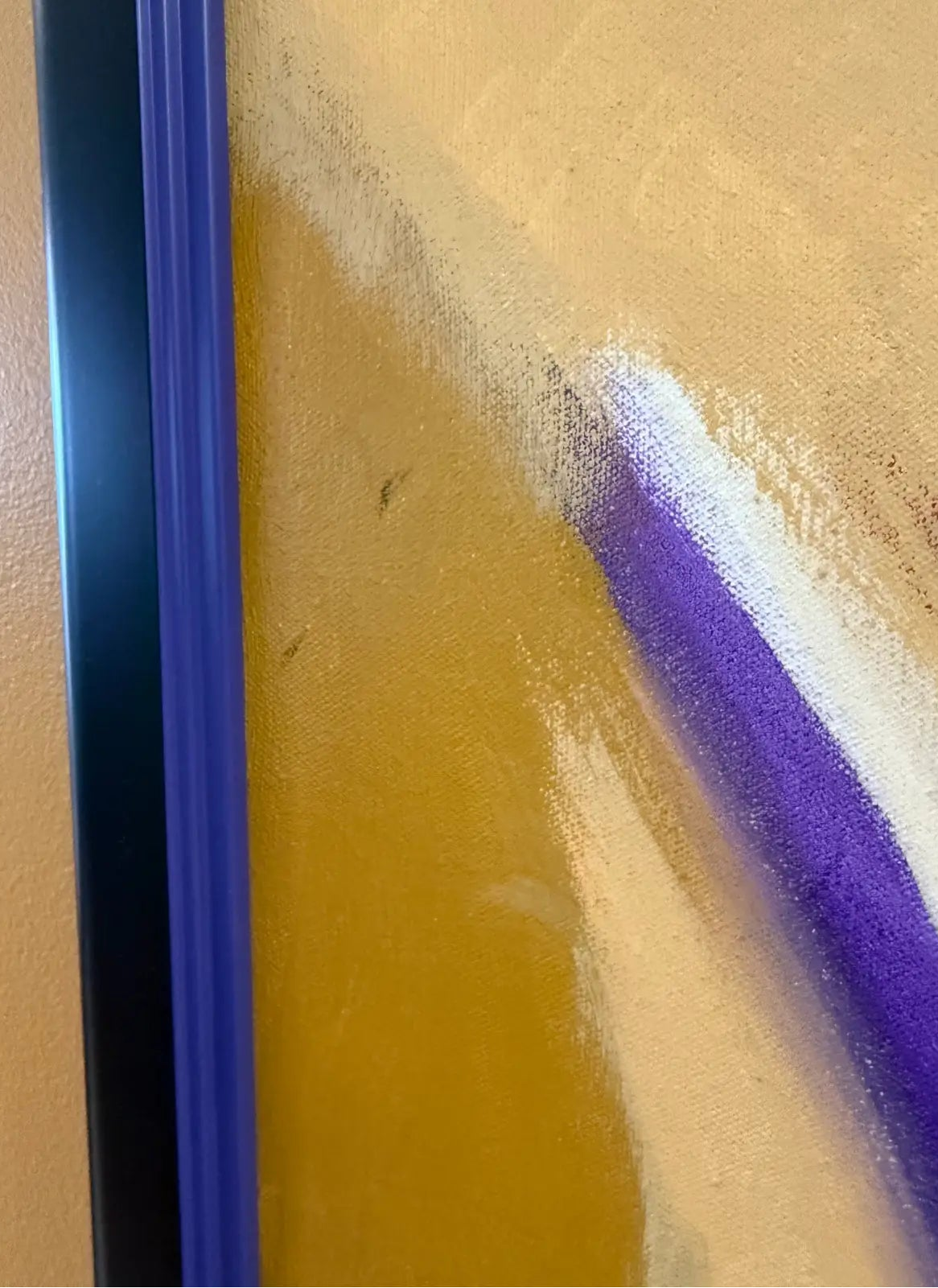 Mid Century Signed Anita Oil on Canvas Abstract Painting