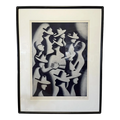 Original Artist Proof 5/5 1988 Signed Mark Kostabi ‘Merger’, Framed