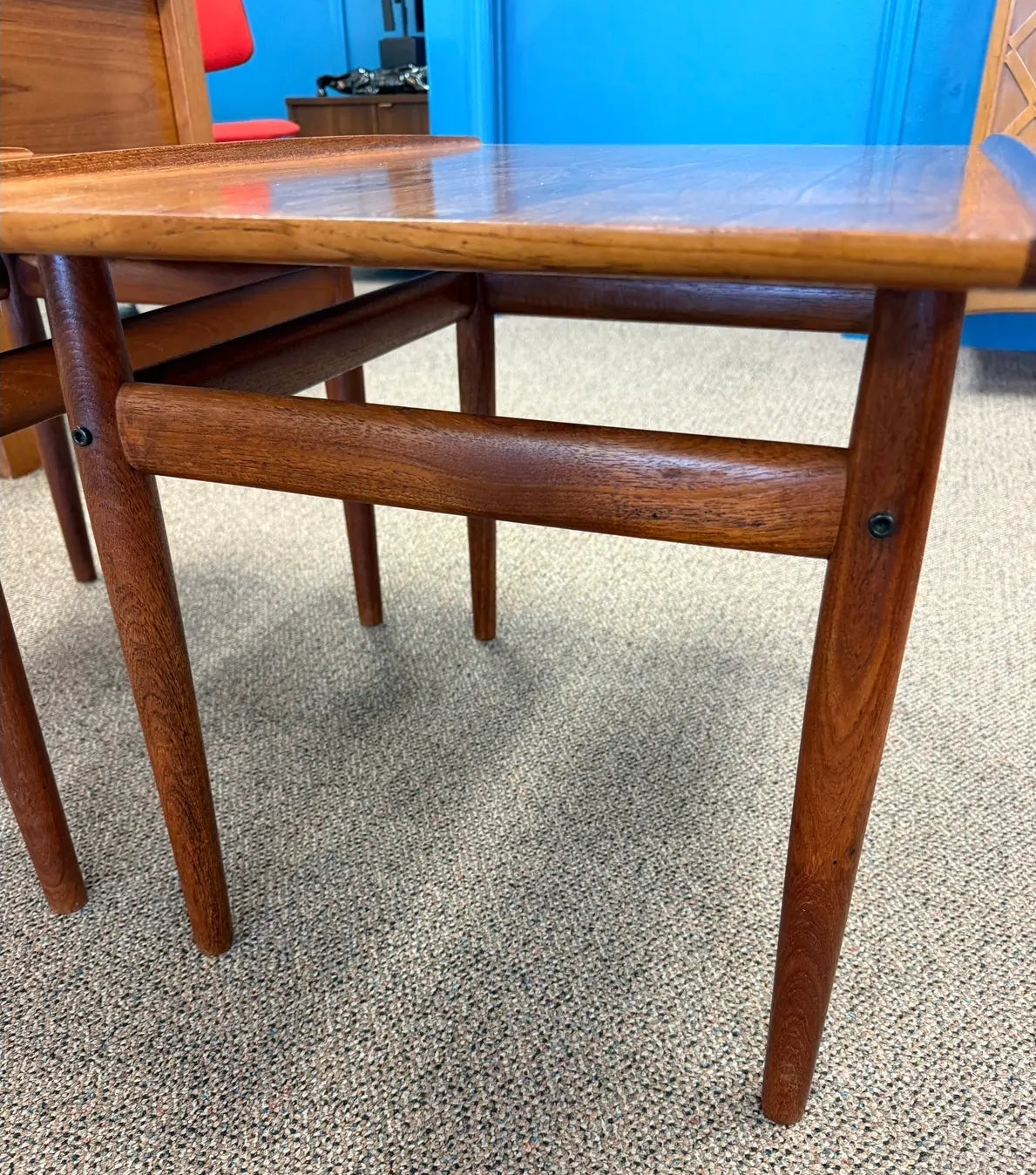 Pair of 1960’s Mid Century Modern Danish Teak Side Tables Attributed to Grete Jalk - Denmark