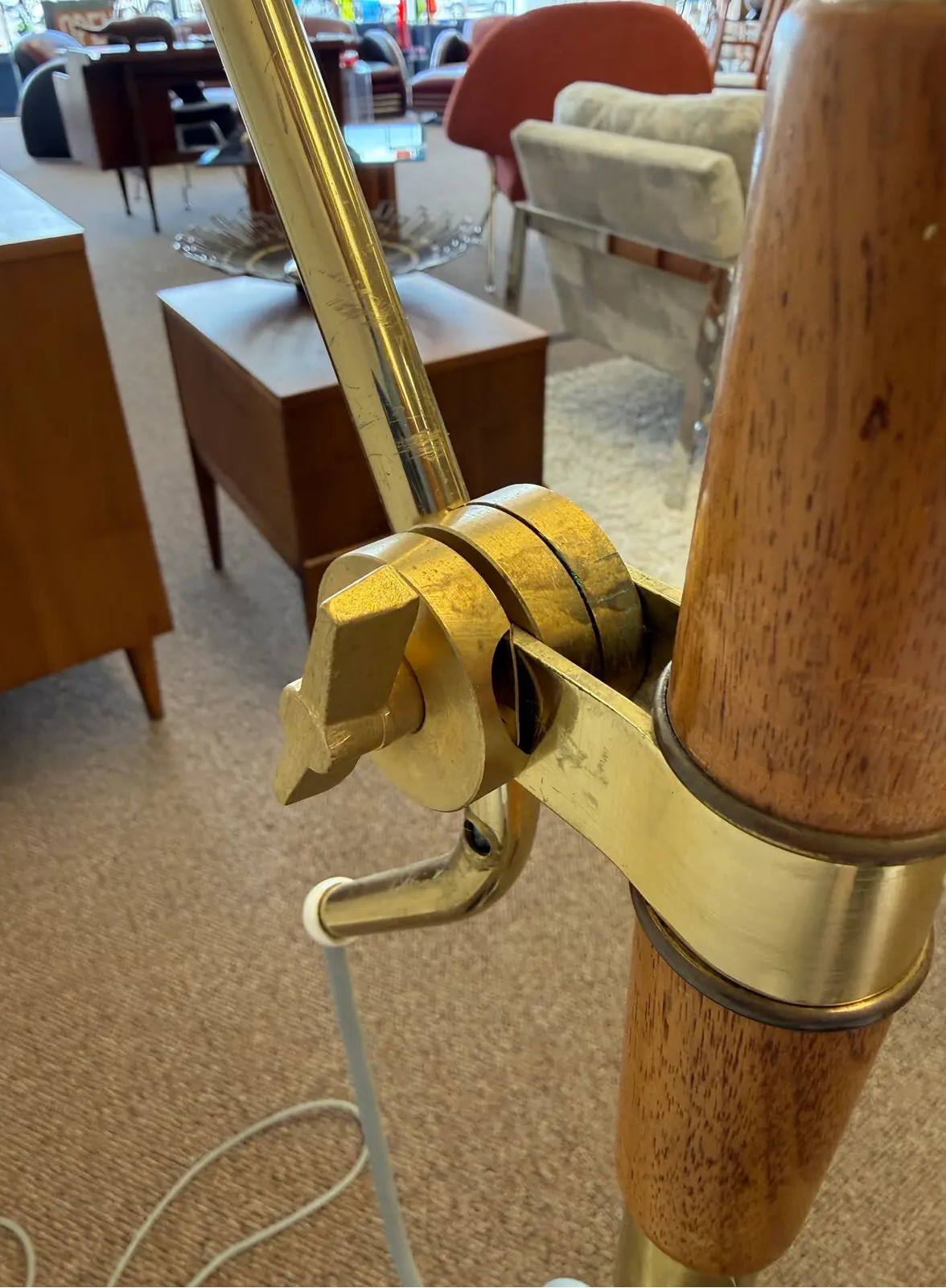 Rare 1950’s Gerald Thurston Designed Mid Century Modern Floor Lamp for Lightolier