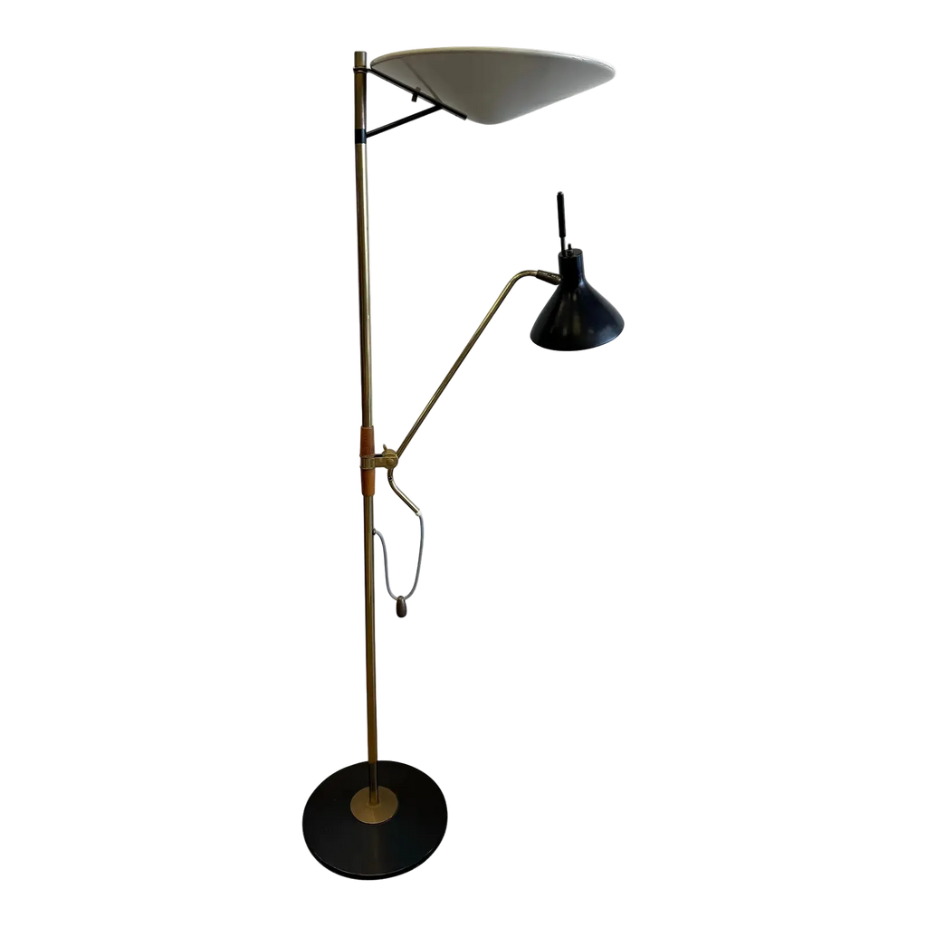 Rare 1950’s Gerald Thurston Designed Mid Century Modern Floor Lamp for Lightolier