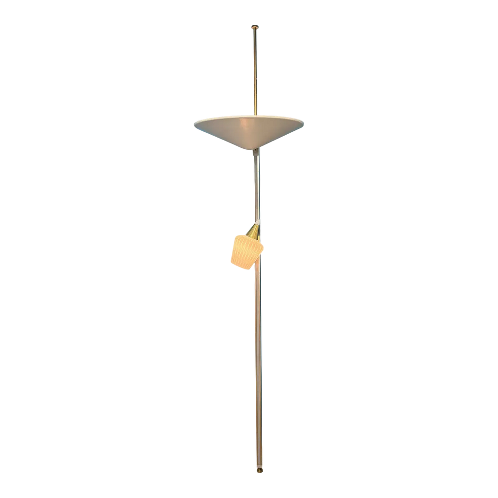 Rare 1950’s Lightolier Lytespan Tension Pole Lamp Designed by Gerald Thurston